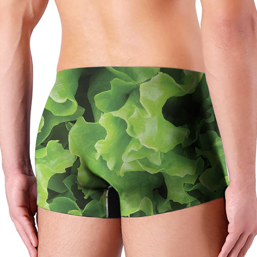 Fresh Lettuce Leaves Print Men's Boxer Briefs