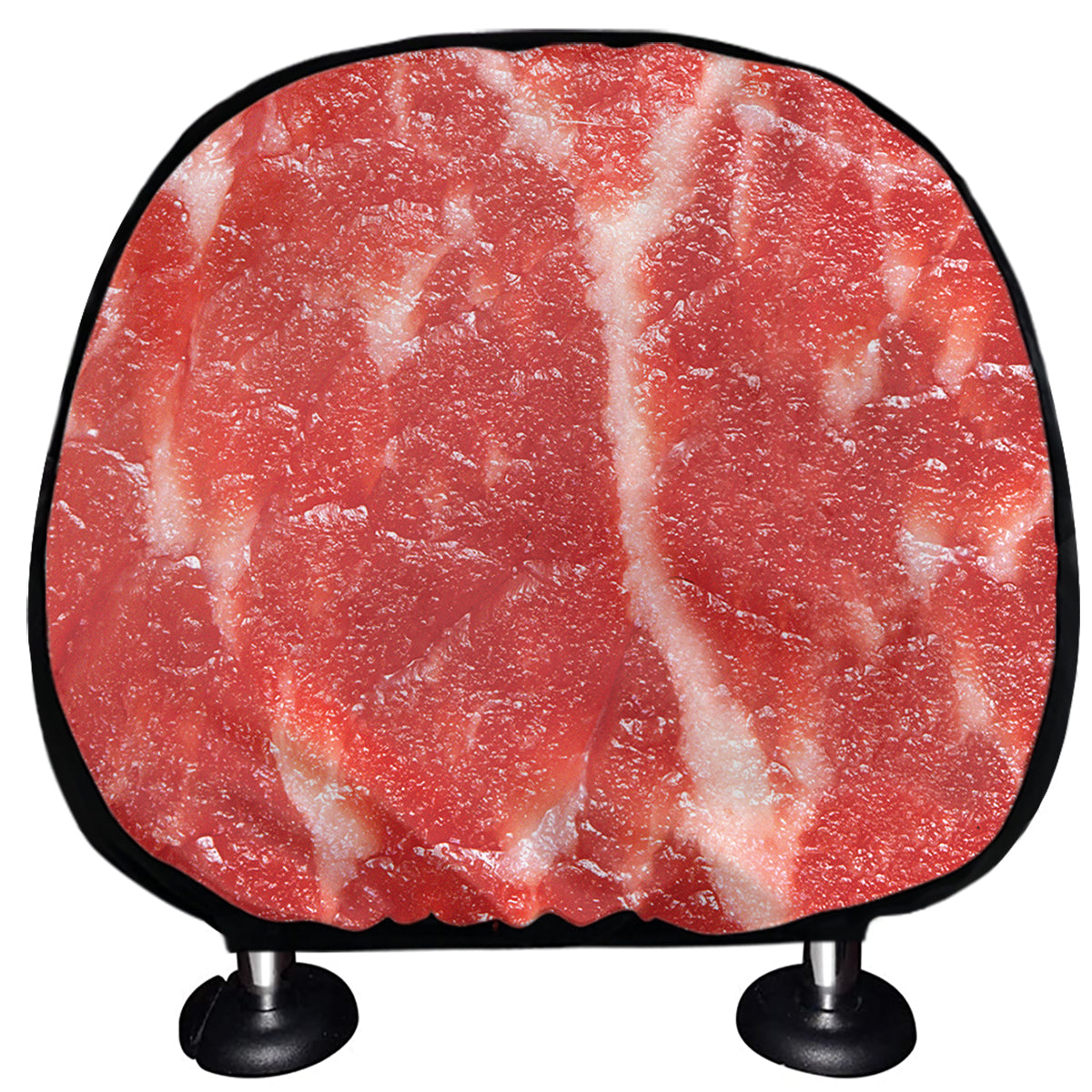Fresh Meat Print Car Headrest Covers