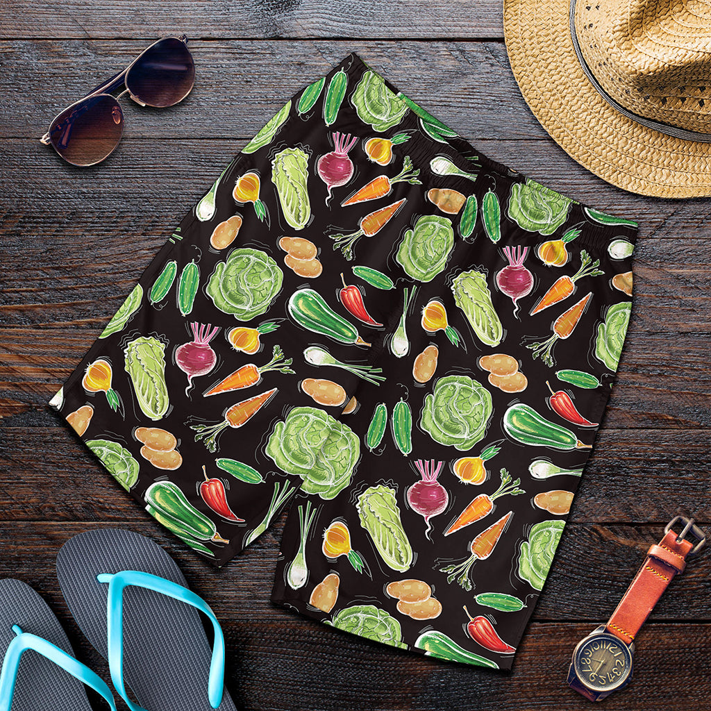 Fresh Vegetable Pattern Print Men's Shorts