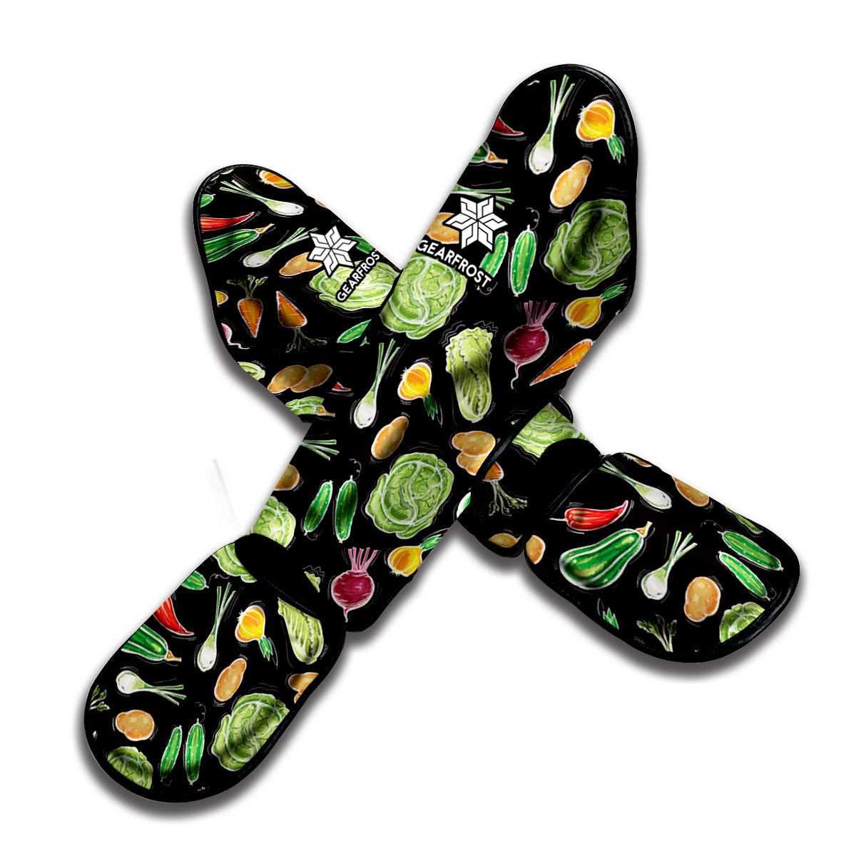 Fresh Vegetable Pattern Print Muay Thai Shin Guard