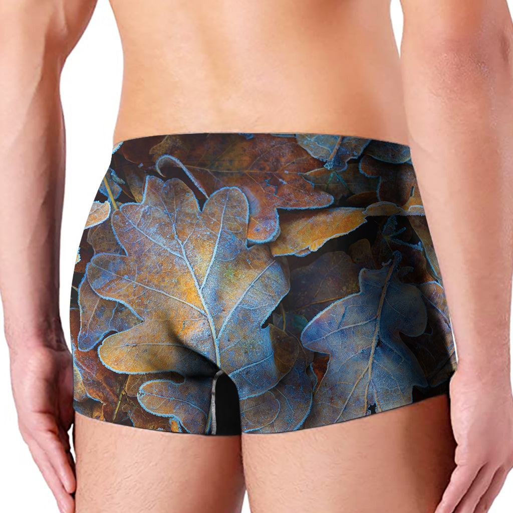 Frozen Oak leaf Print Men's Boxer Briefs