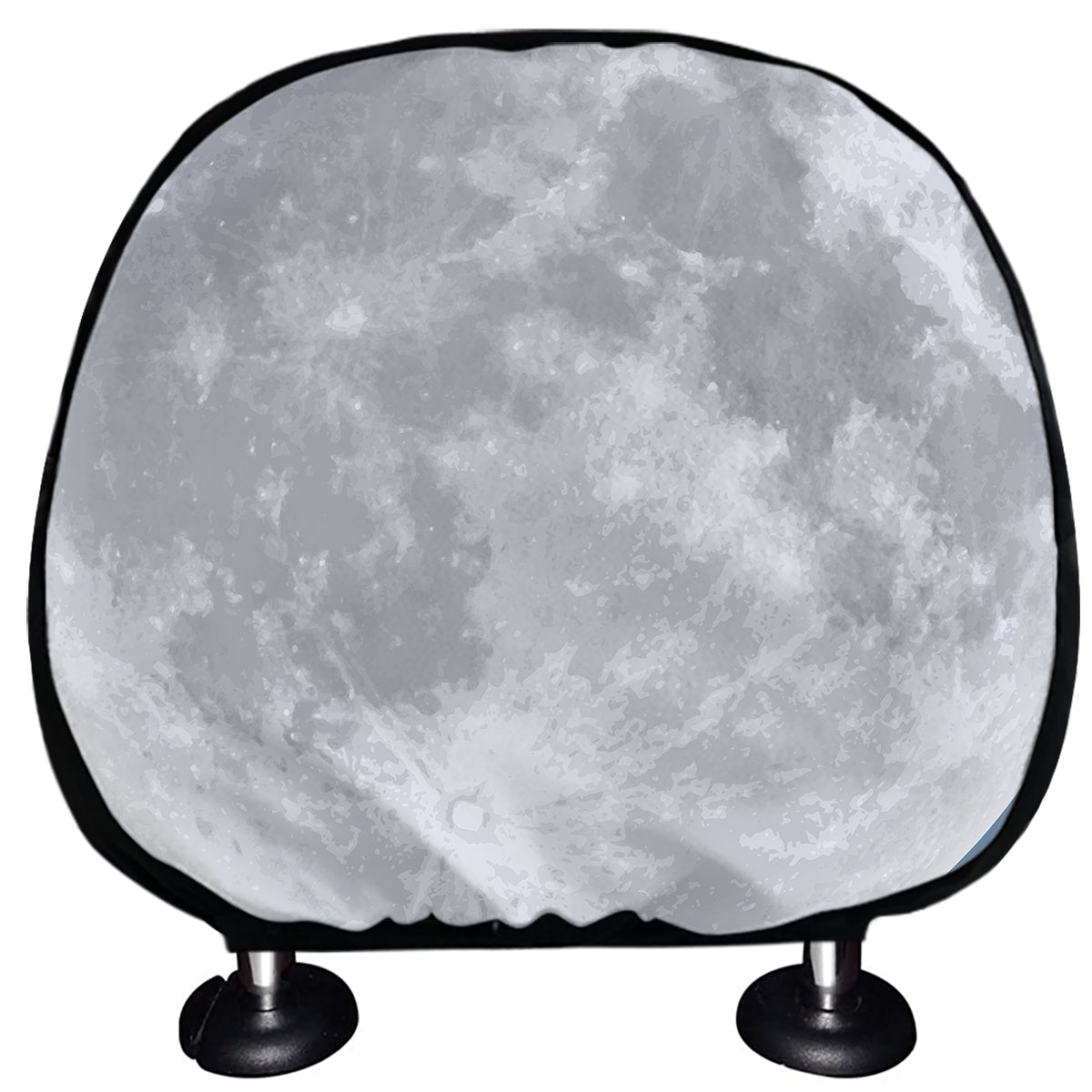 Full Moon Print Car Headrest Covers