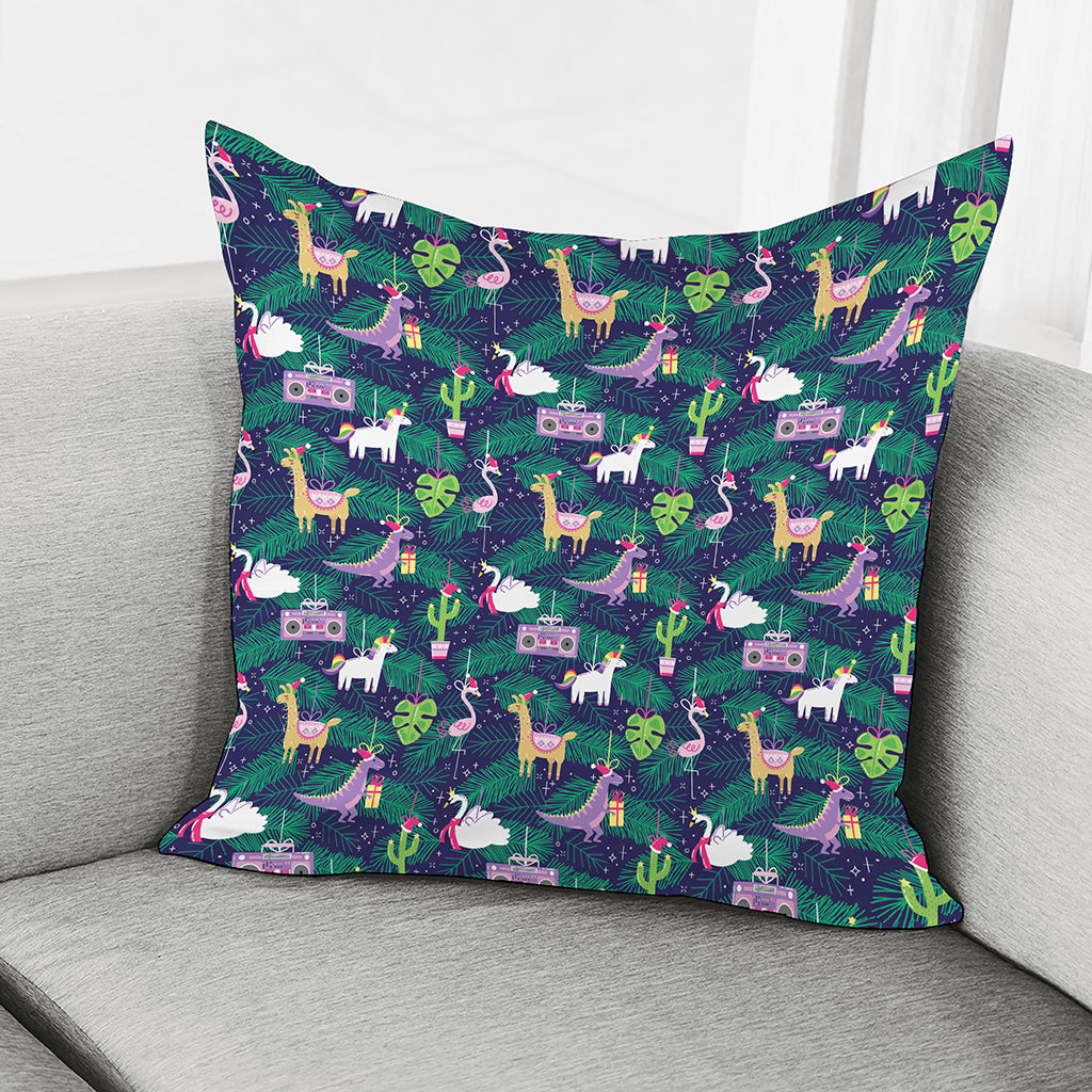 Funny Christmas Decoration Pattern Print Pillow Cover