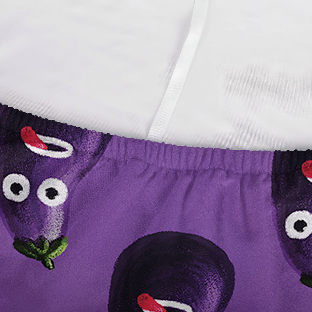Funny Eggplant Pattern Print Sofa Cover