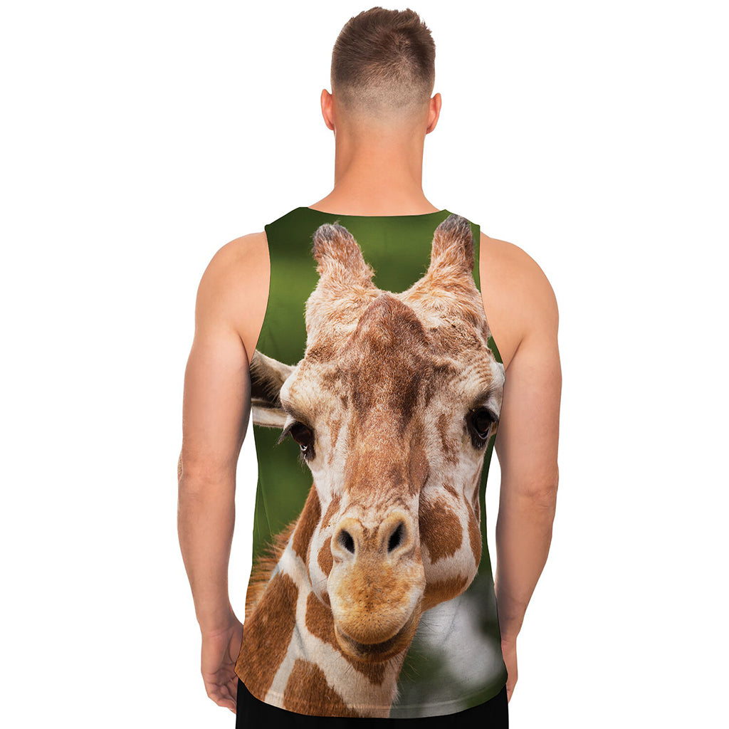 Funny Giraffe Print Men's Tank Top