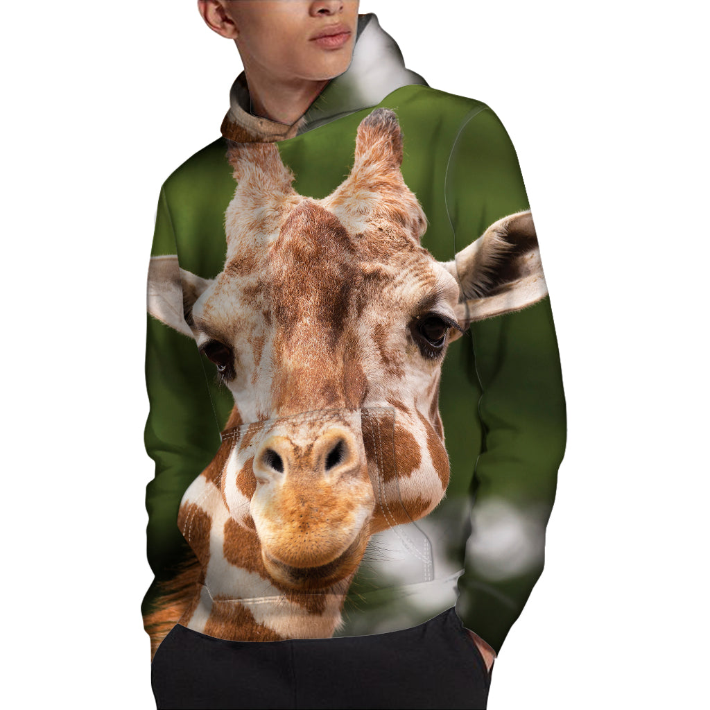 Funny Giraffe Print Pullover Hoodie