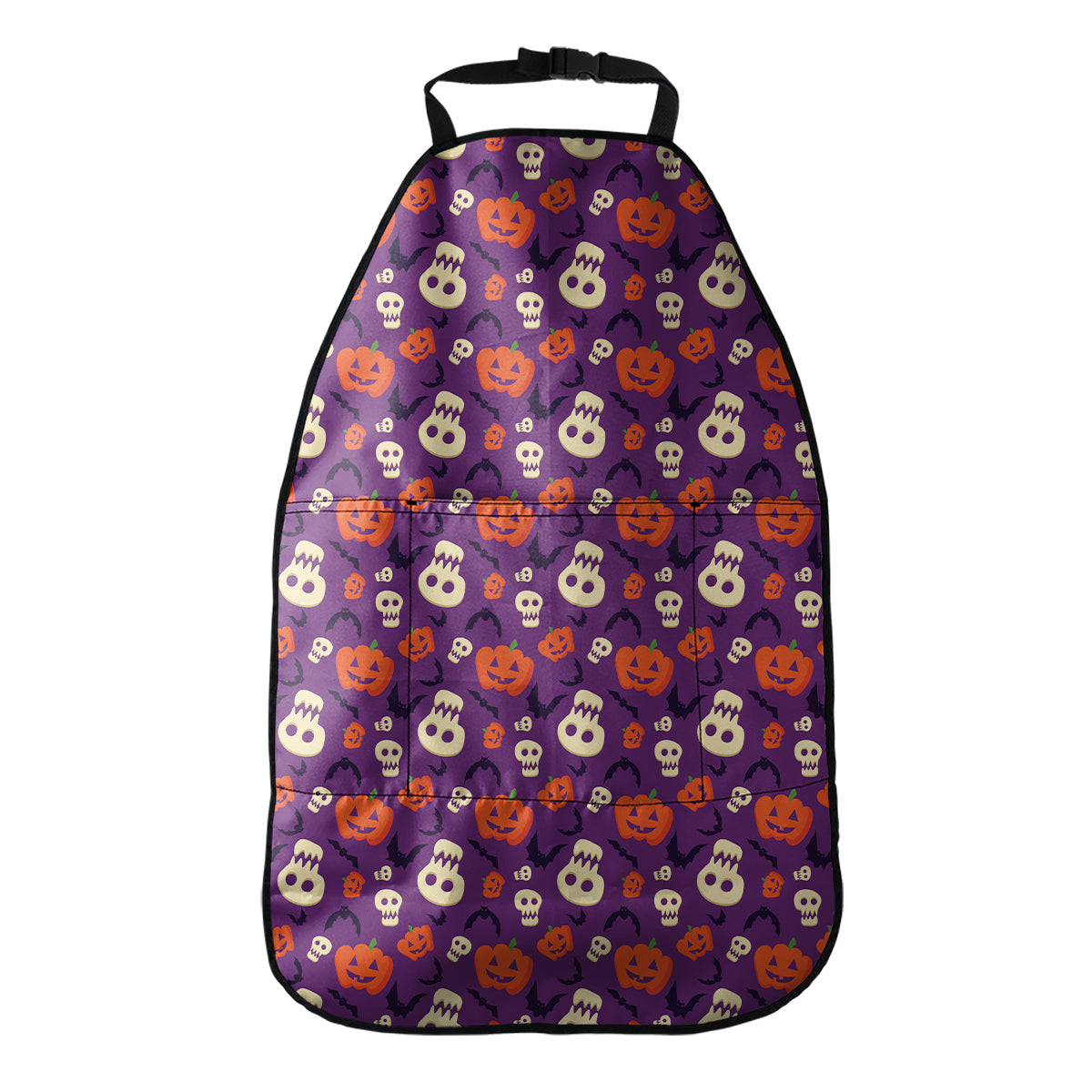 Funny Halloween Pumpkin Pattern Print Car Seat Organizers