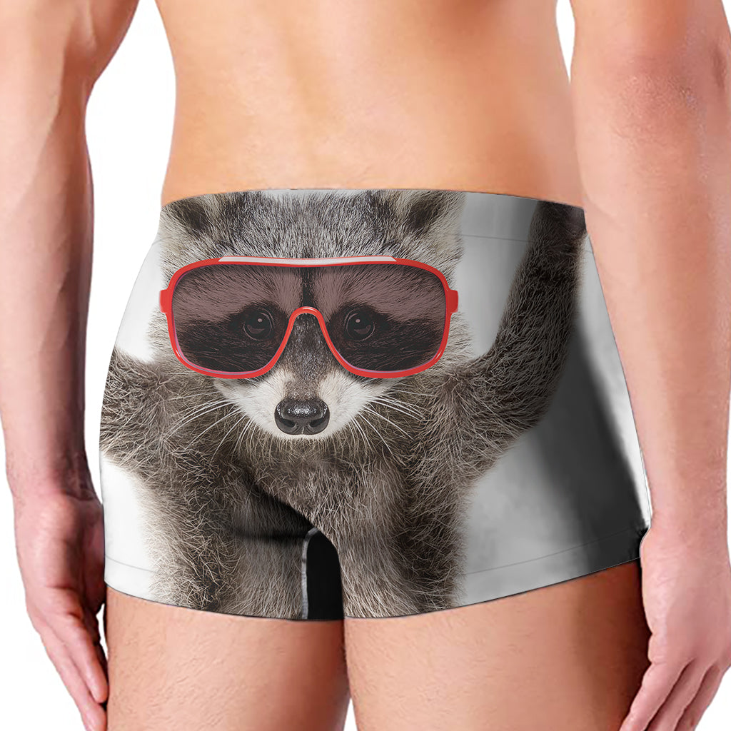 Funny Raccoon Print Men's Boxer Briefs
