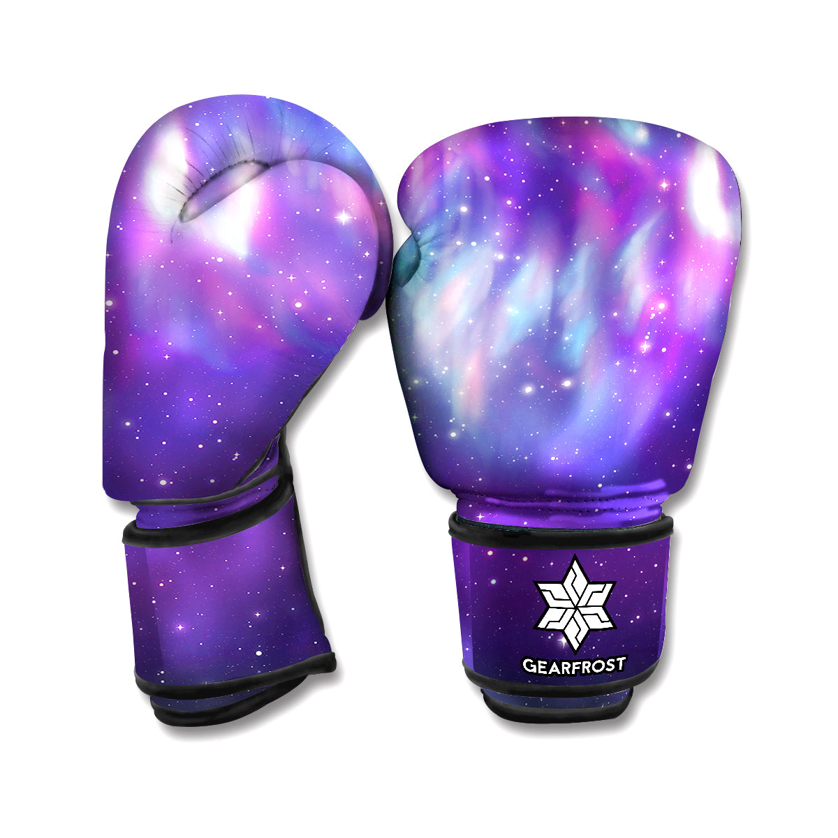 Galaxy Howling Wolf Spirit Print Boxing Gloves