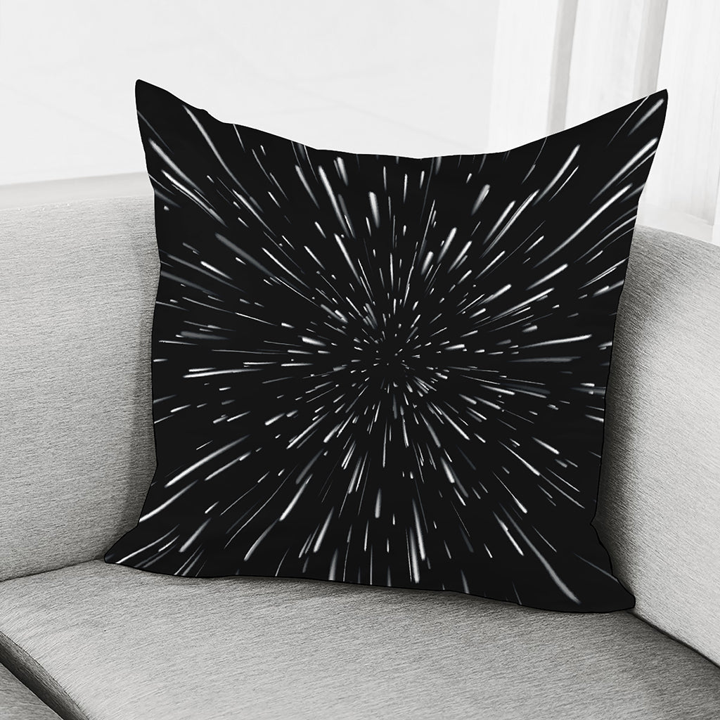 Galaxy Hyperspace Print Pillow Cover