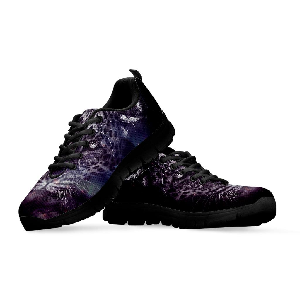 Galaxy Jaguar Print Black Sneakers