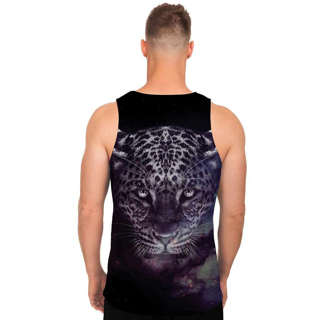 Galaxy Jaguar Print Men's Tank Top
