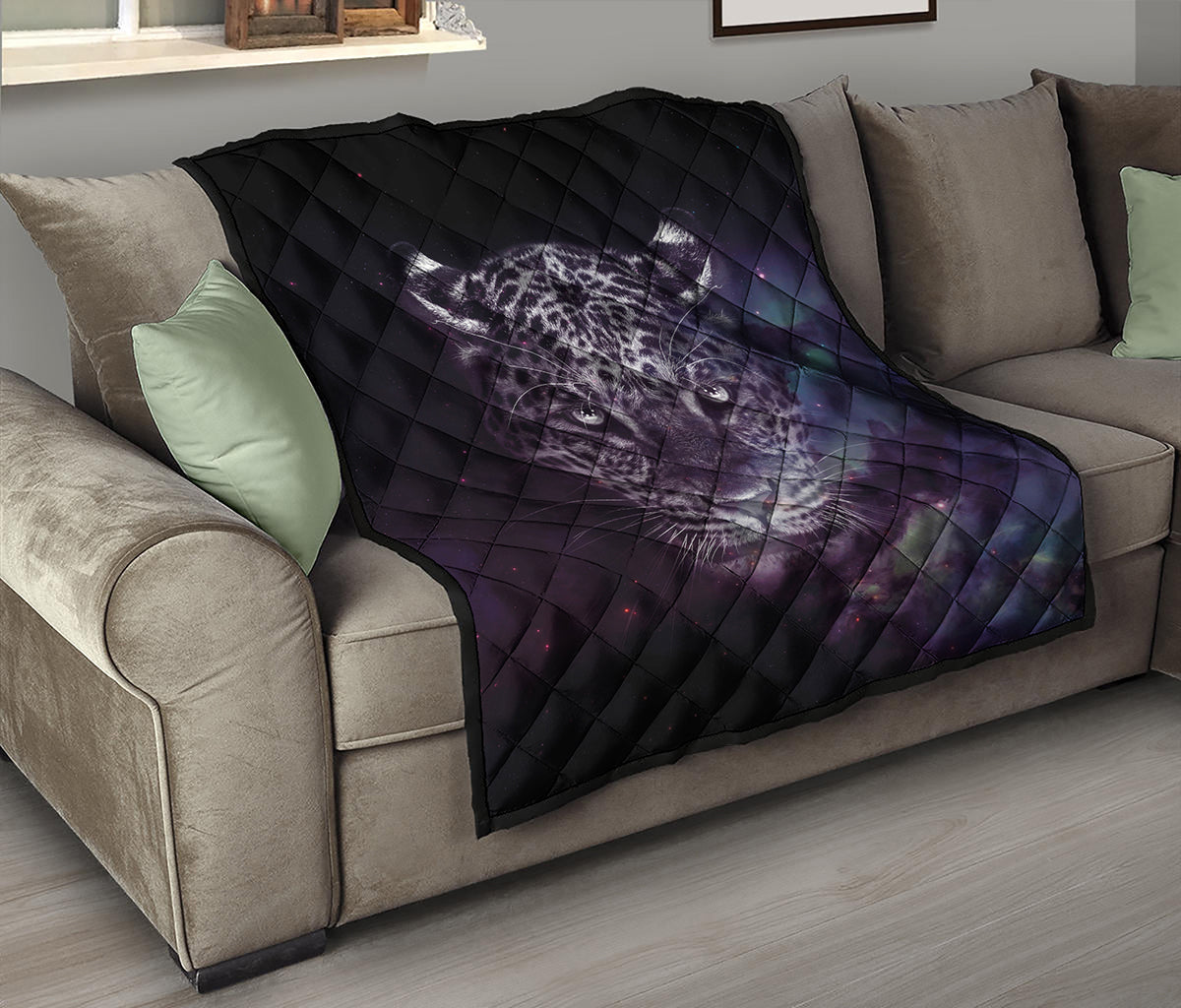 Galaxy Jaguar Print Quilt