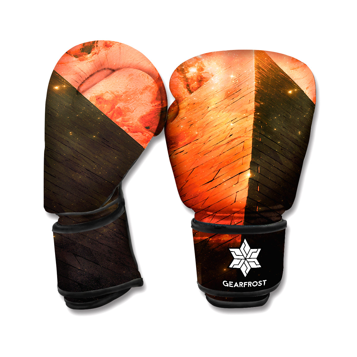 Galaxy Pyramid Print Boxing Gloves