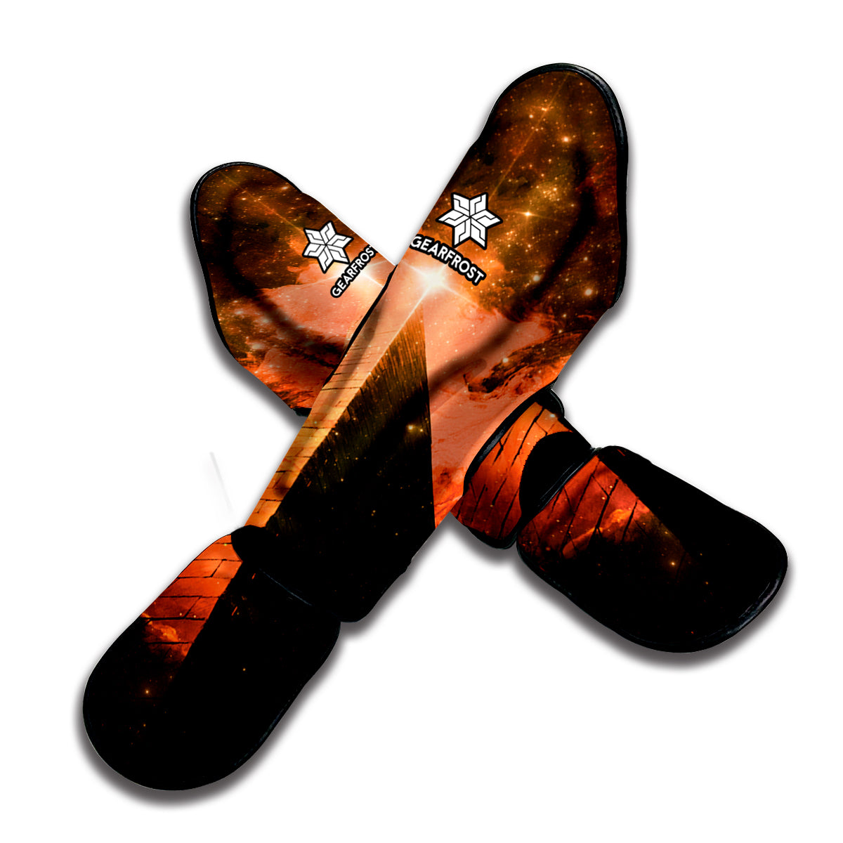 Galaxy Pyramid Print Muay Thai Shin Guard