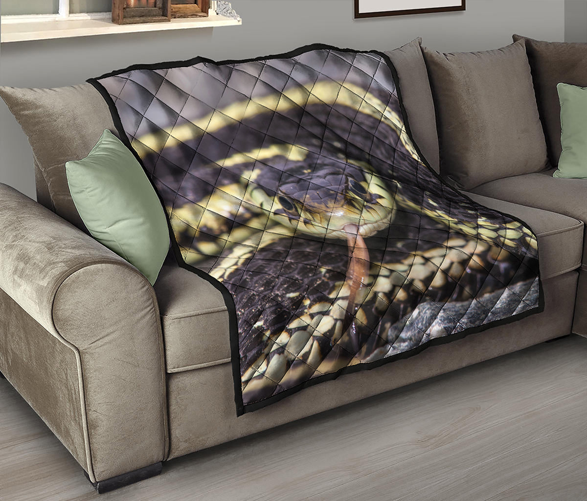 Garter Snake Print Quilt