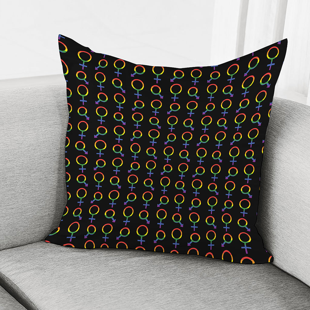 Gay Pride Gender Symbol Pattern Print Pillow Cover