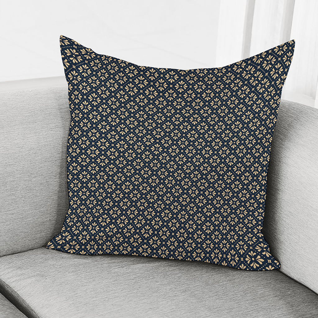 Geometric Floral Print Pillow Cover