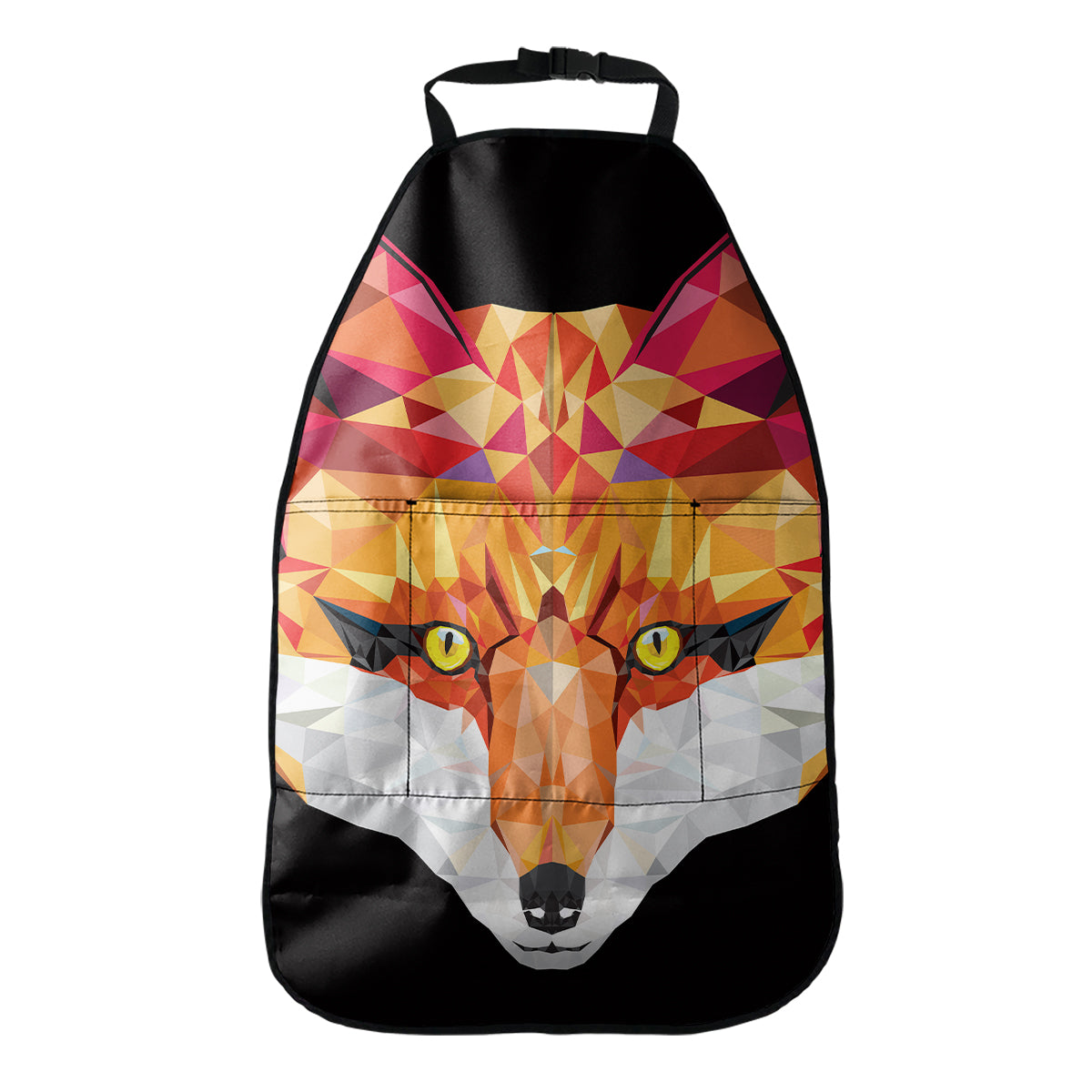 Geometric Fox Print Car Seat Organizers