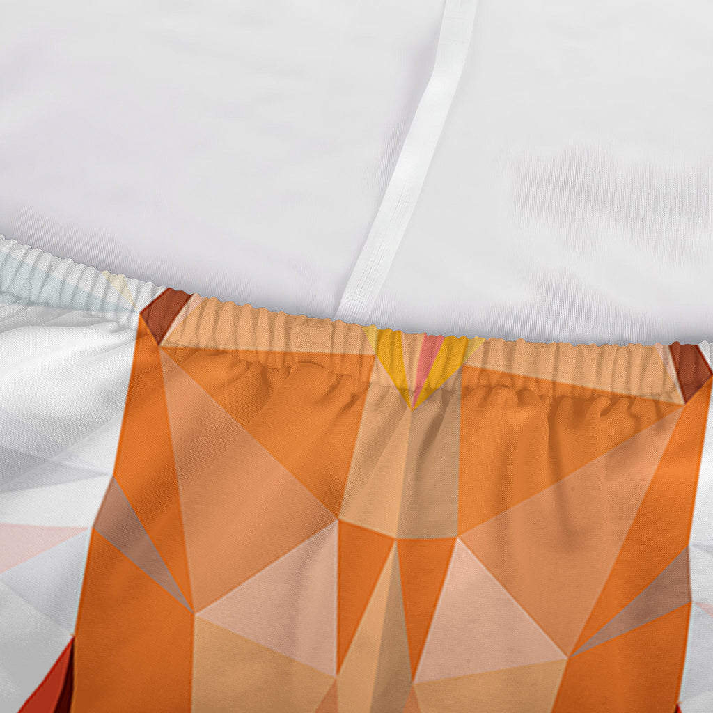 Geometric Fox Print Sofa Cover