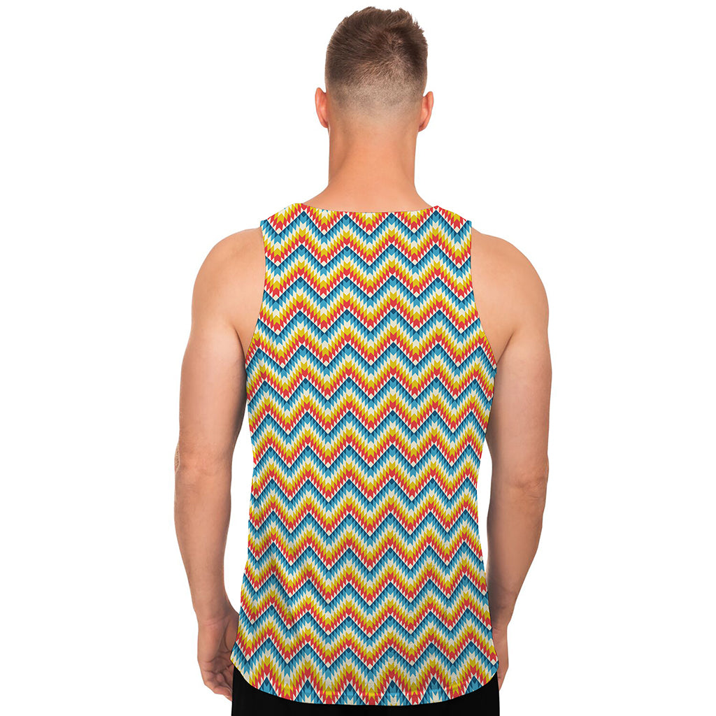 Geometric Native American Pattern Print Men's Tank Top