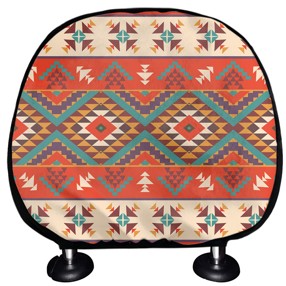 Geometric Native Navajo Print Car Headrest Covers