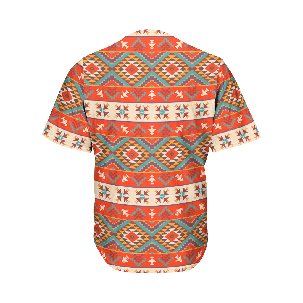 Geometric Native Pendleton Navajo Print Men's Baseball Jersey