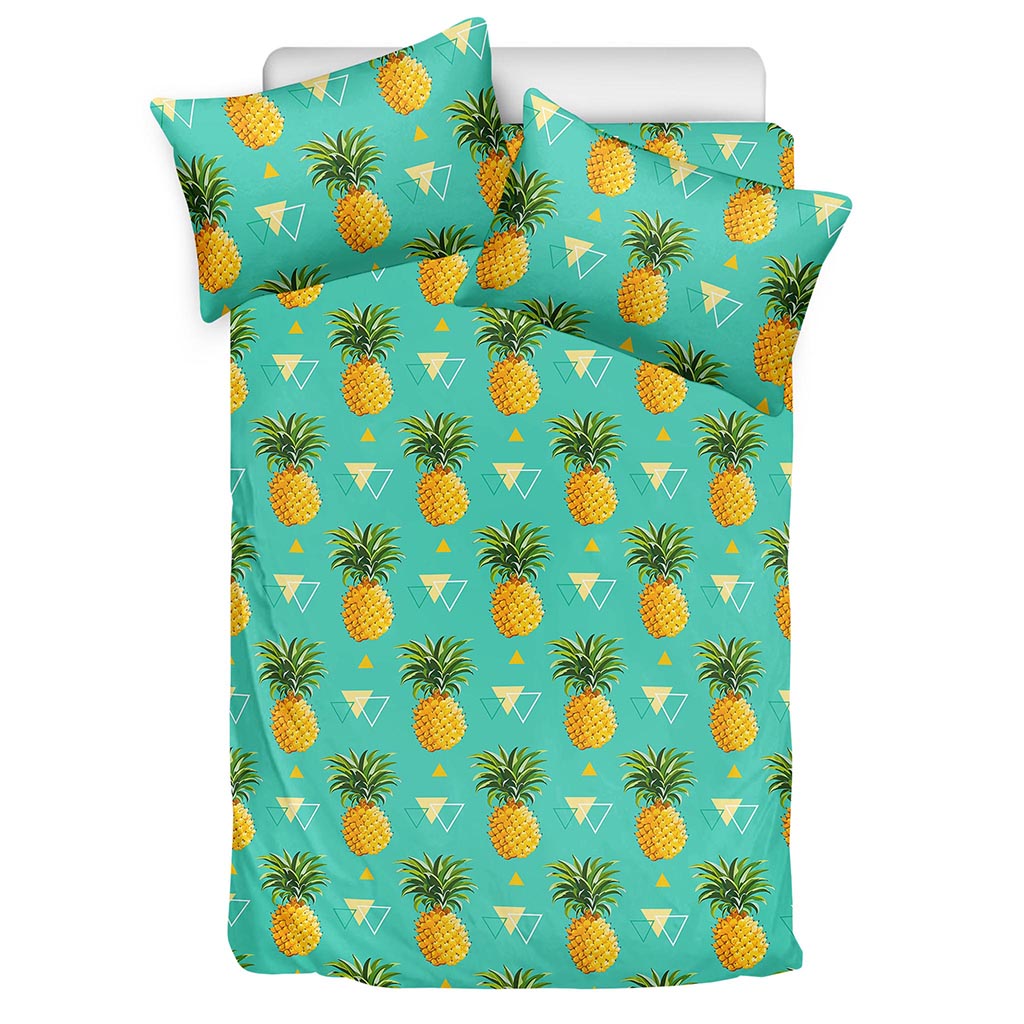 Geometric Pineapple Pattern Print Duvet Cover Bedding Set