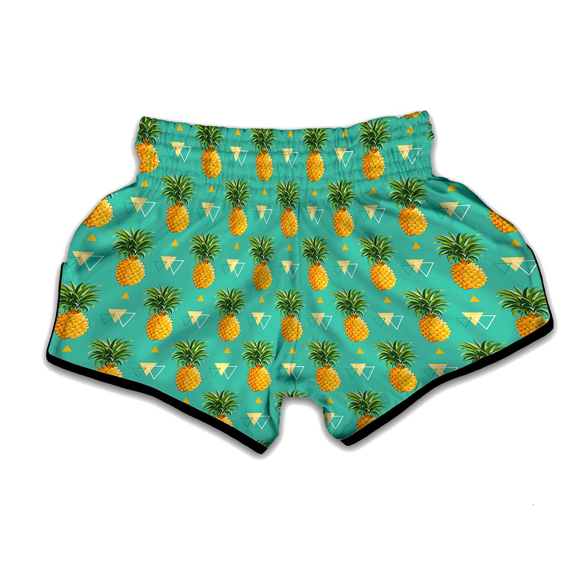 Geometric Pineapple Pattern Print Muay Thai Boxing Shorts