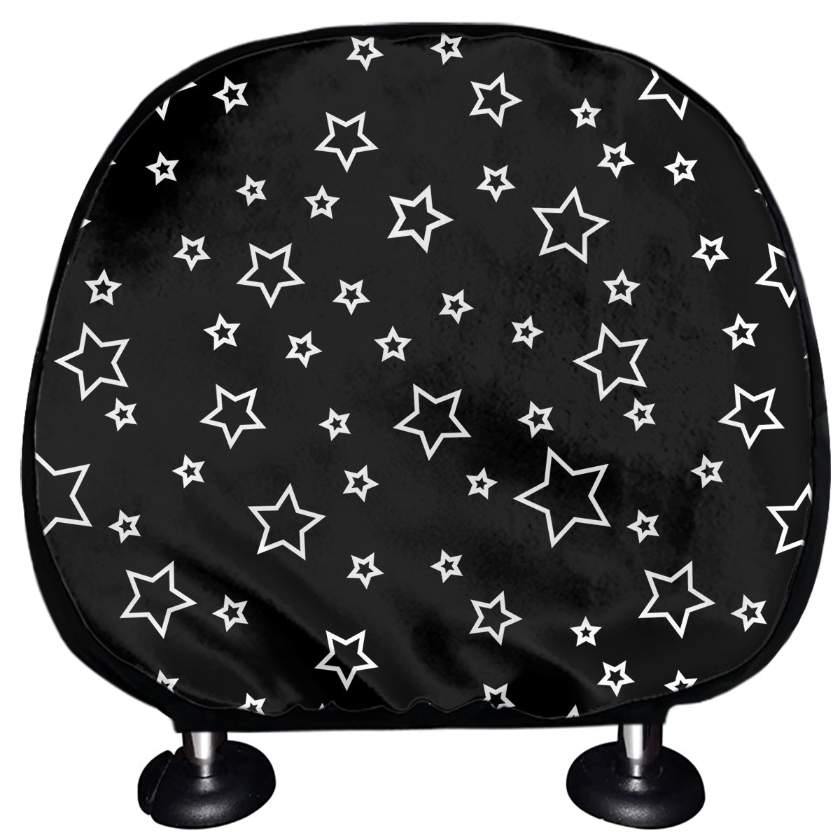 Geometric Star Pattern Print Car Headrest Covers