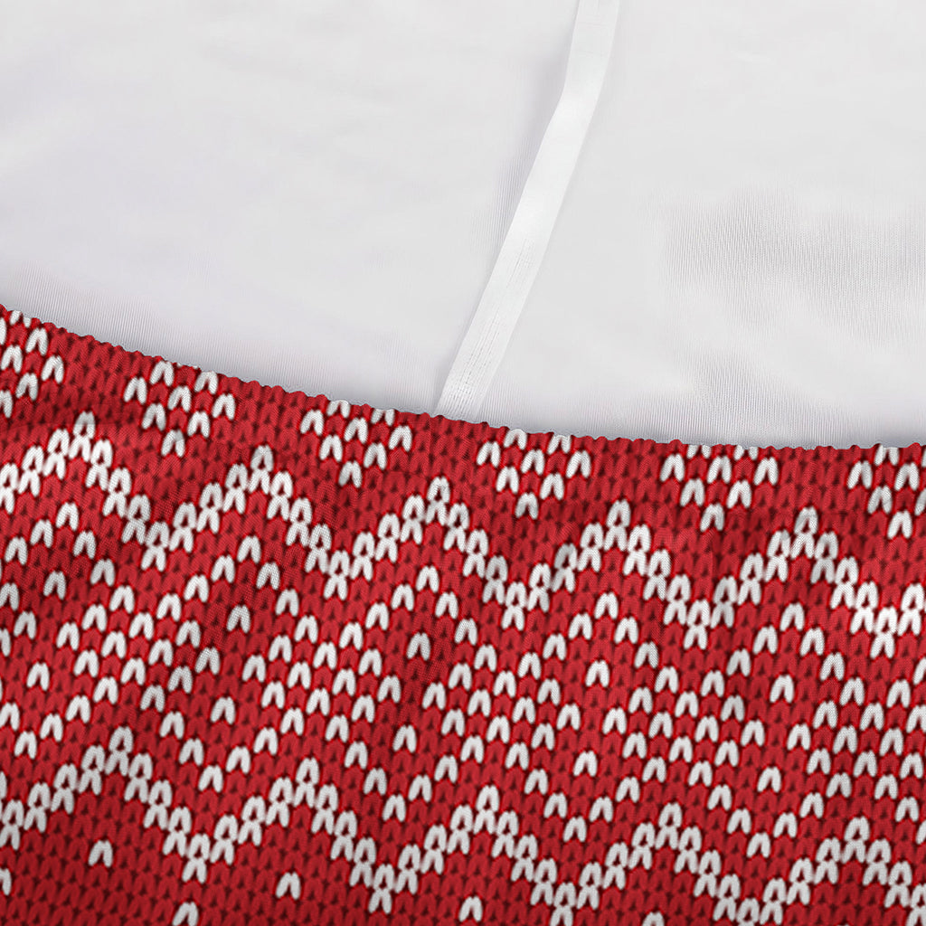 Geometric Xmas Knitted Pattern Print Sofa Cover