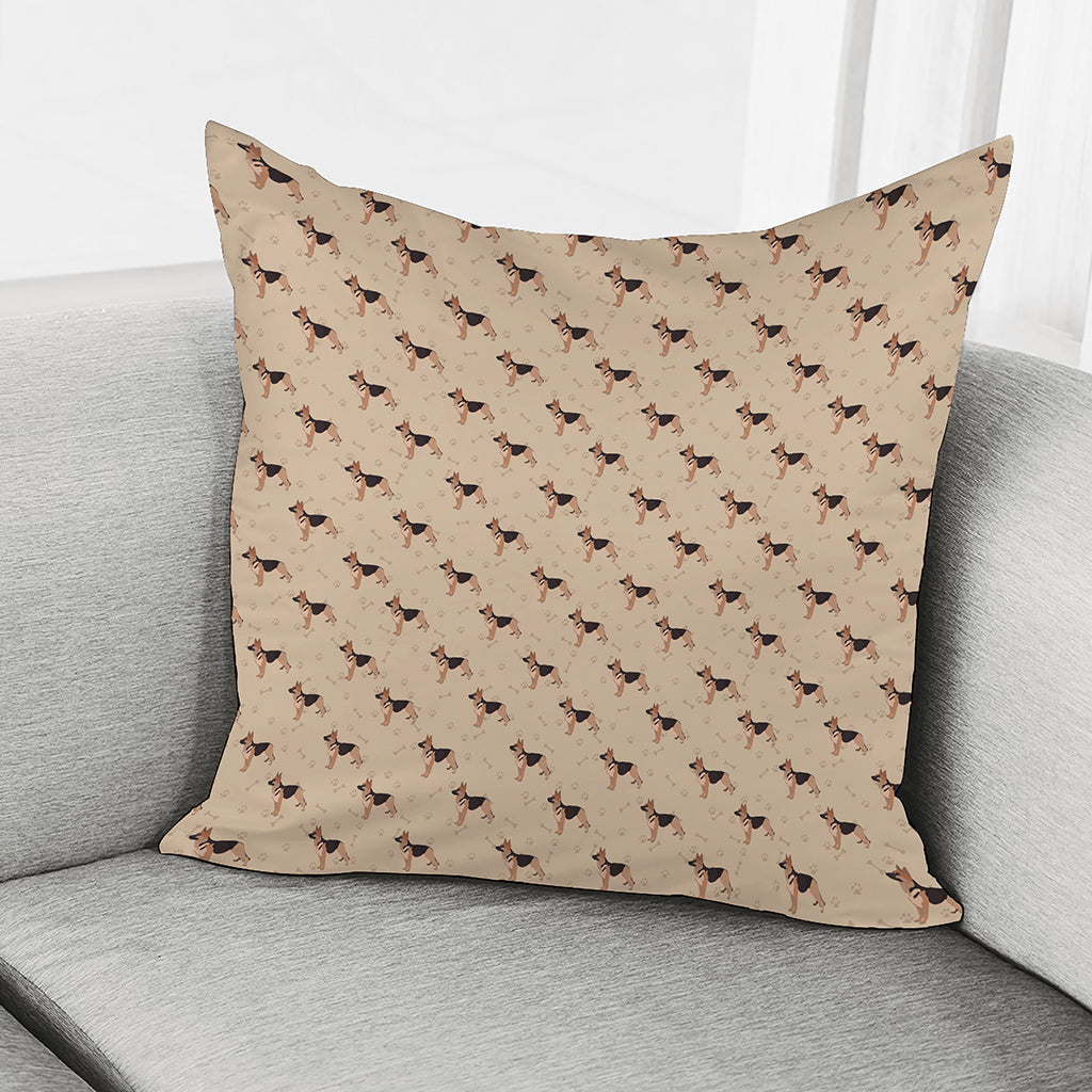 German Shepherd Dog Pattern Print Pillow Cover