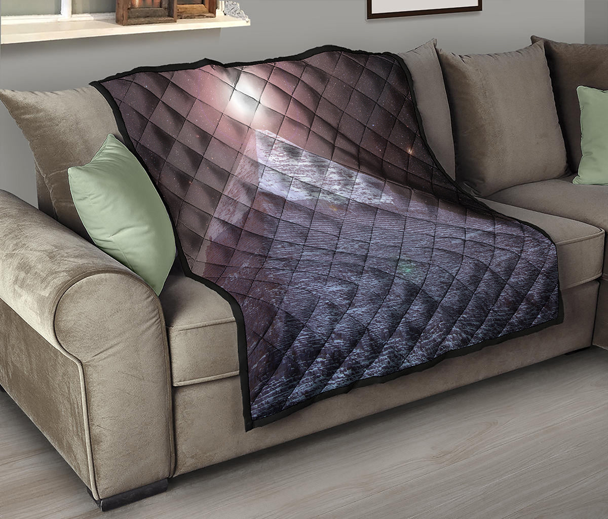 Giza Pyramid Print Quilt