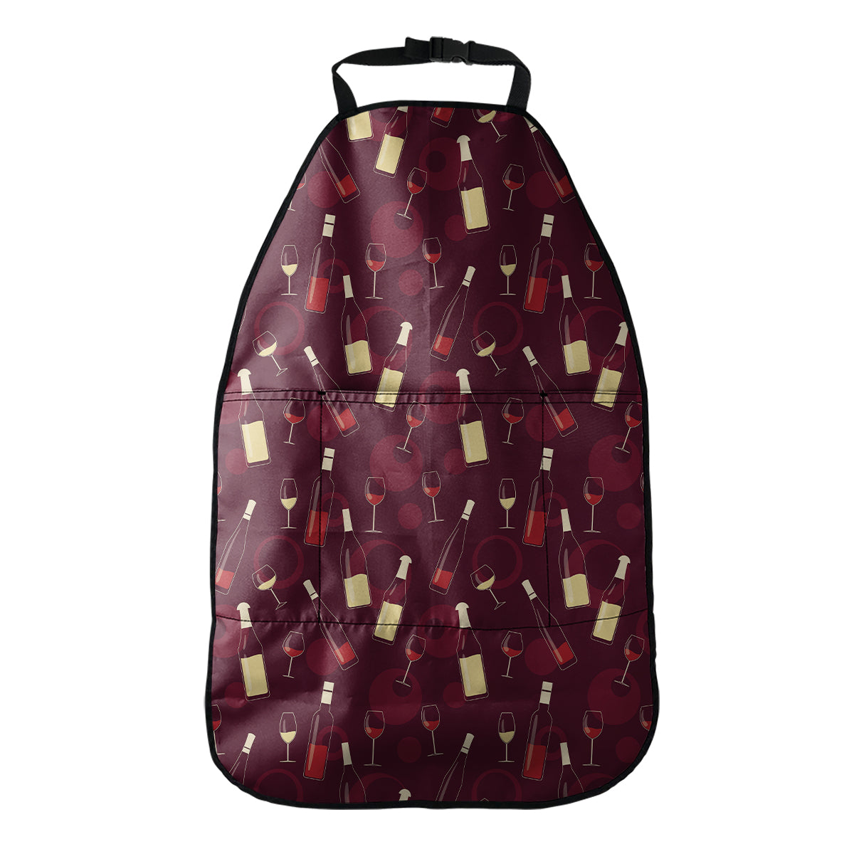 Glasses And Bottles Of Wine Print Car Seat Organizers