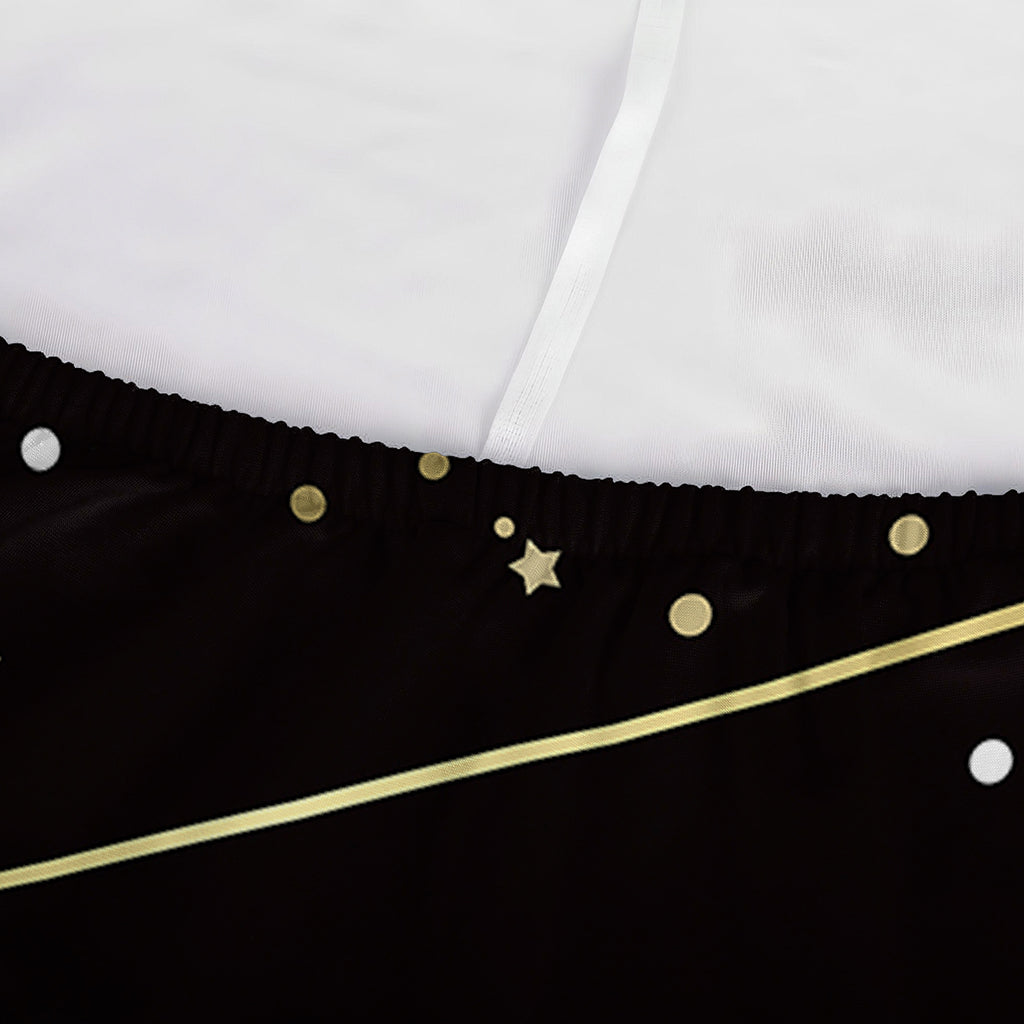 Gold And Black Sagittarius Sign Print Sofa Cover