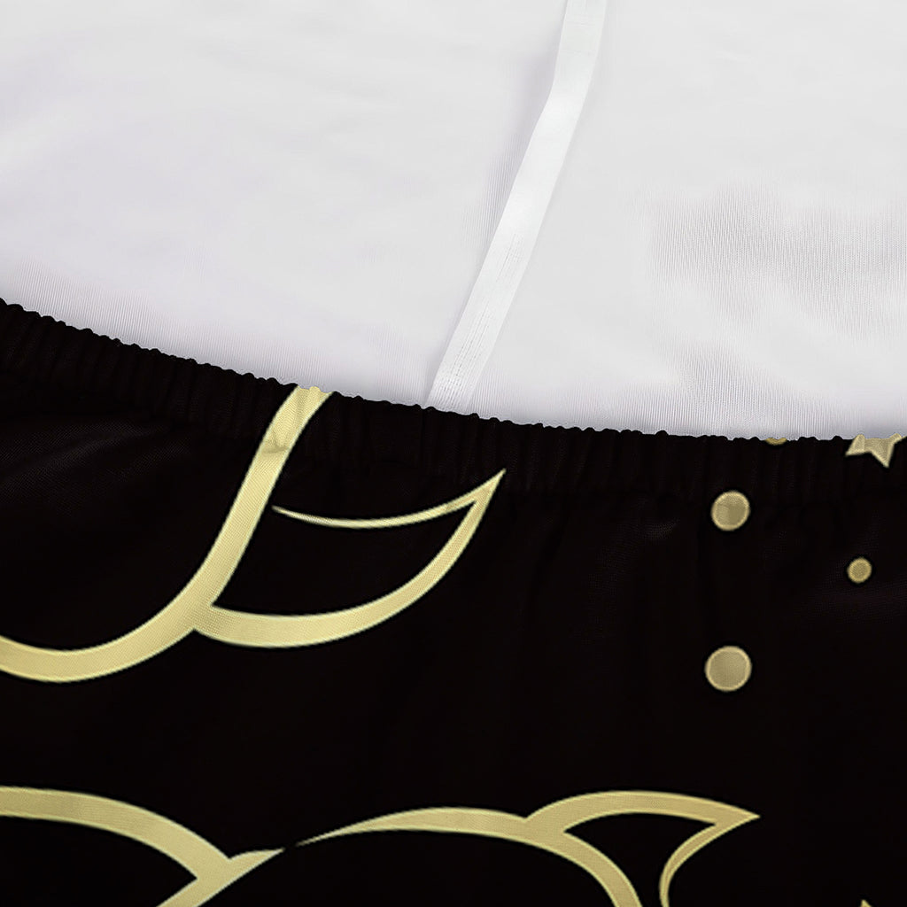 Gold And Black Scorpio Sign Print Sofa Cover