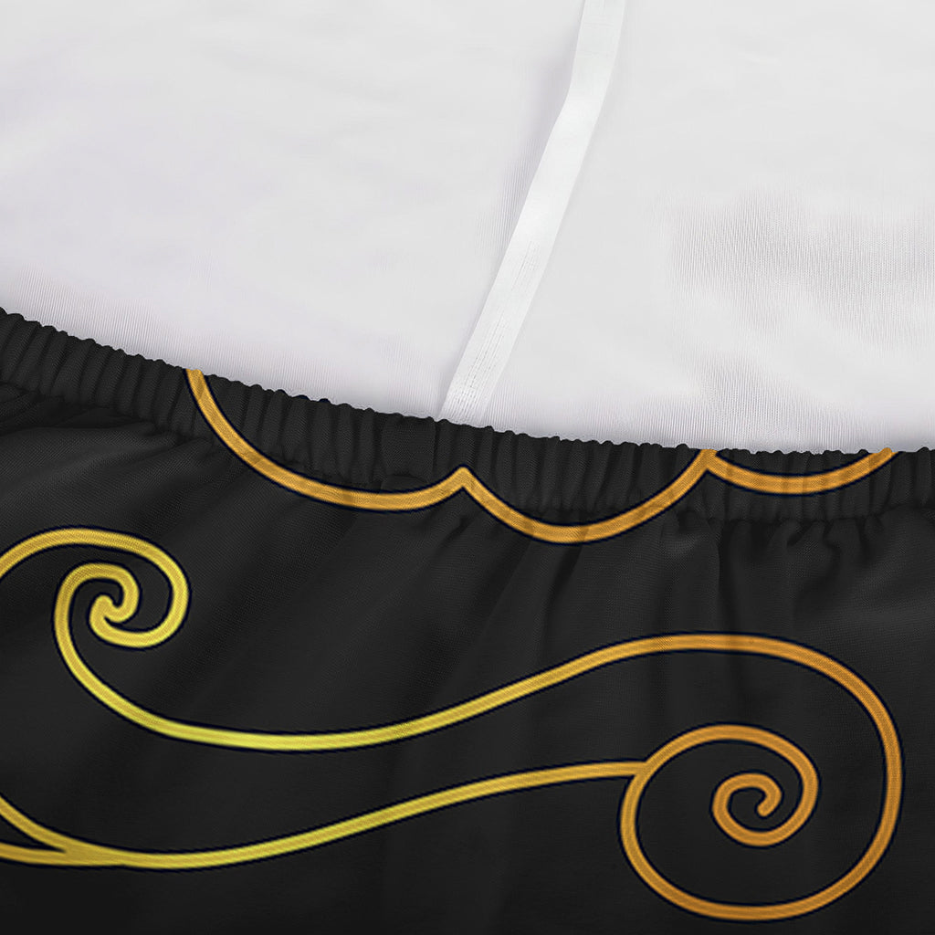 Gold Moon And Sun Print Sofa Cover