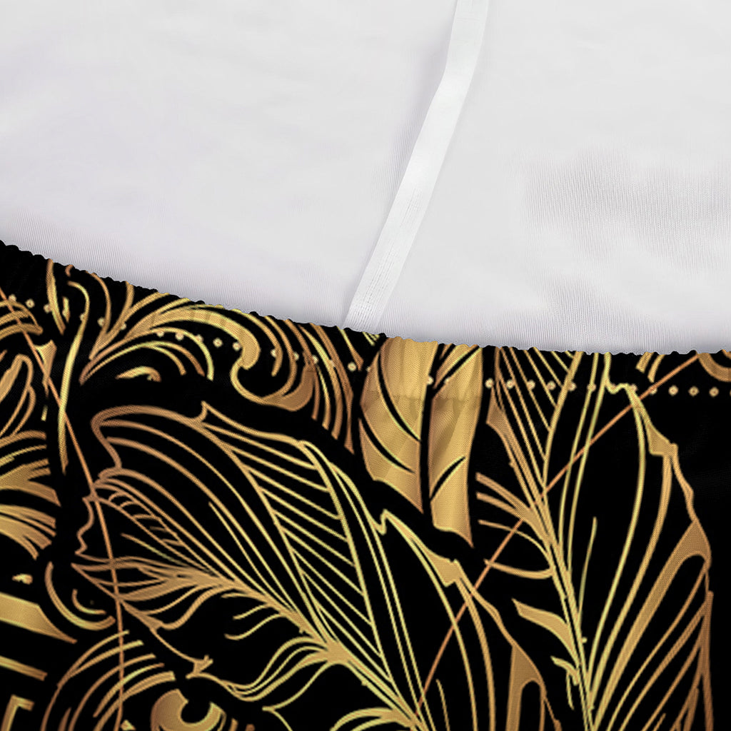 Golden Spiritual Owl Print Sofa Cover