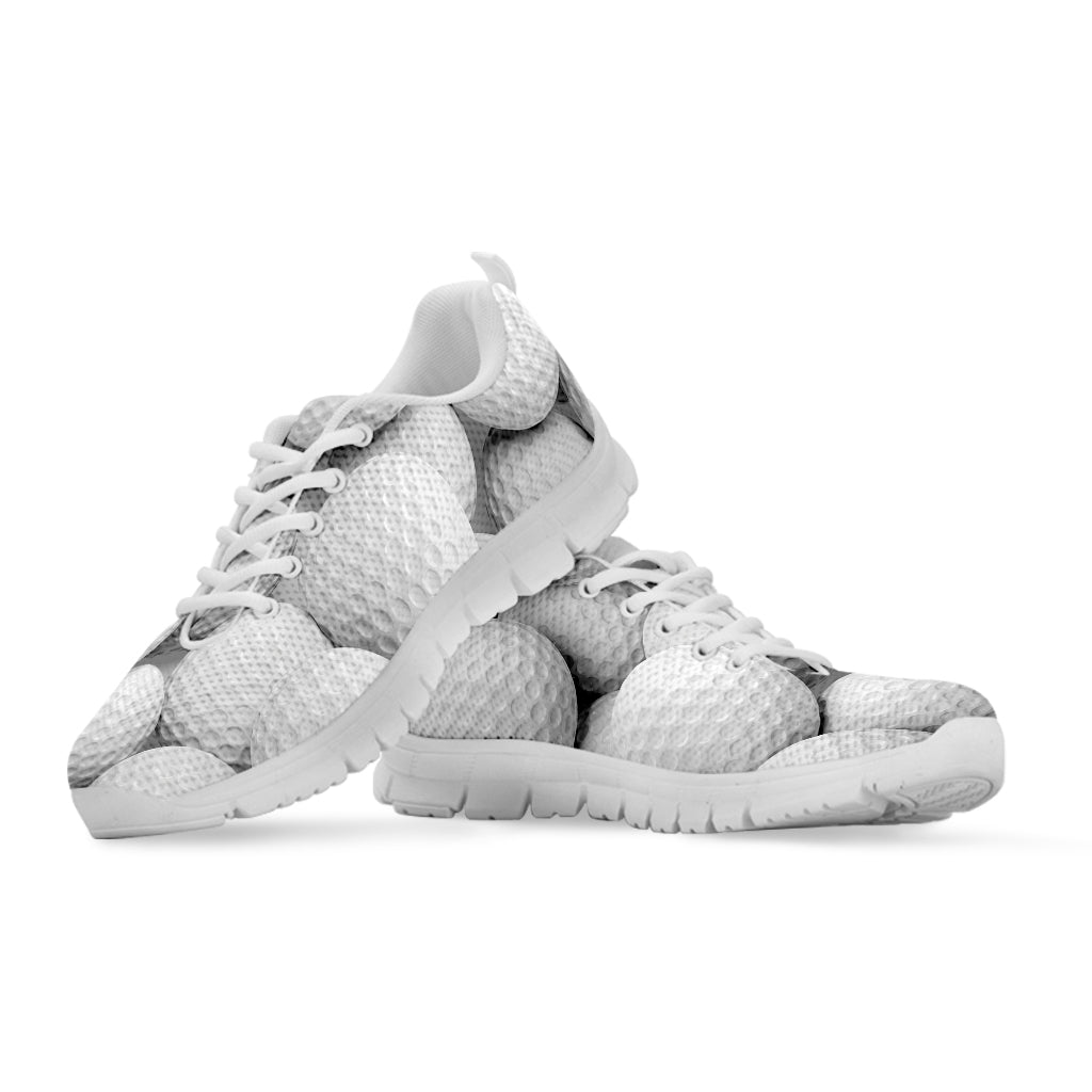 Golf Ball 3D Print White Sneakers
