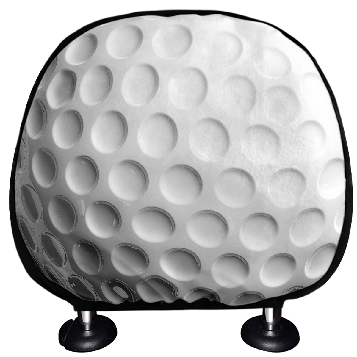 Golf Ball Breaking Wall Print Car Headrest Covers