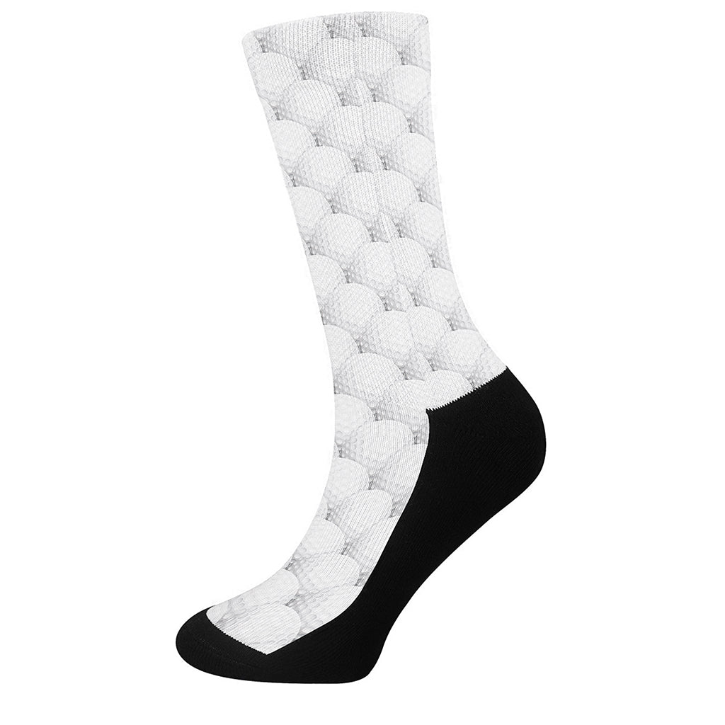 Golf Ball Pattern Print Crew Socks