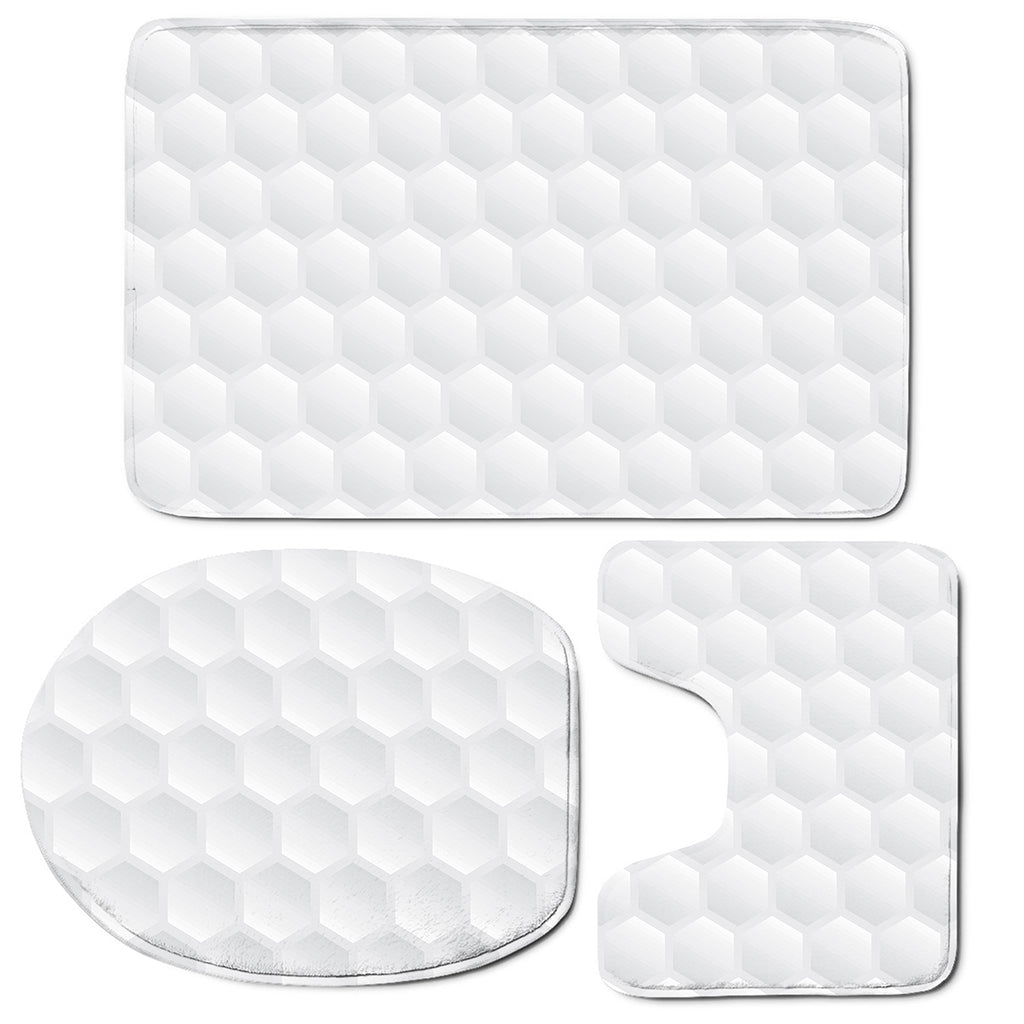 Golf Ball Print 3 Piece Bath Mat Set