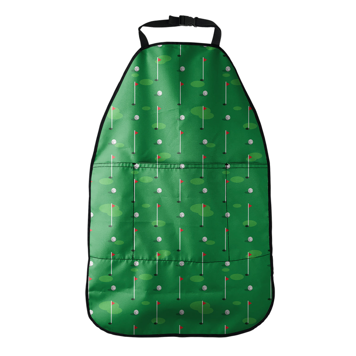 Golf Course Pattern Print Car Seat Organizers