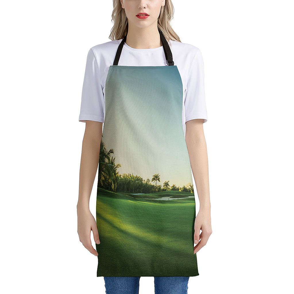 Golf Course Print Apron