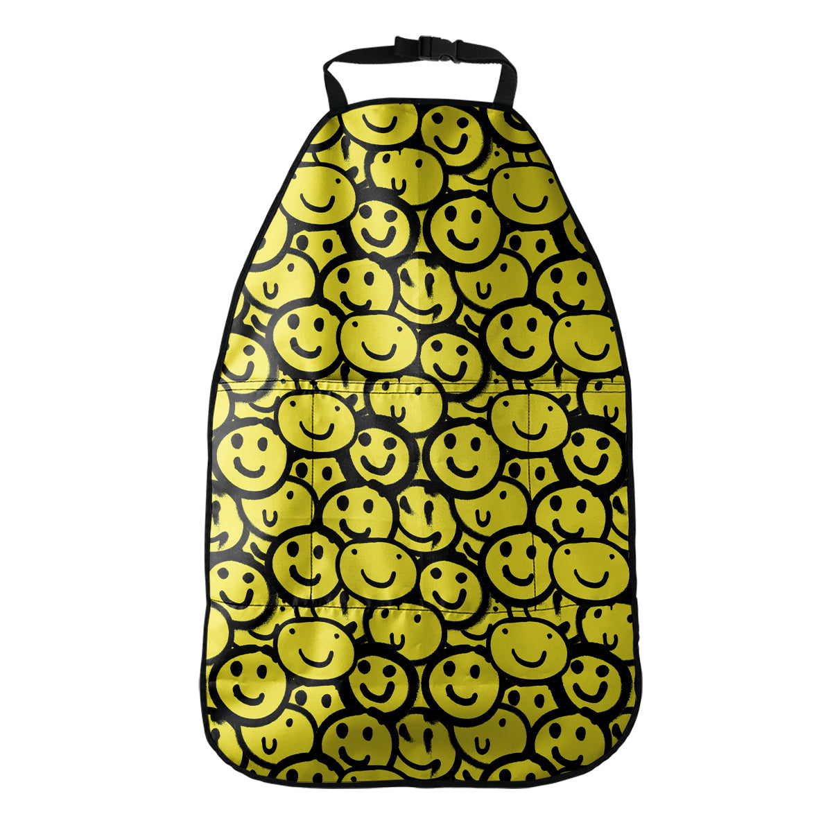 Graffiti Happy Emoji Pattern Print Car Seat Organizers