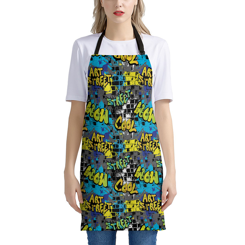 Graffiti Wall Print Apron