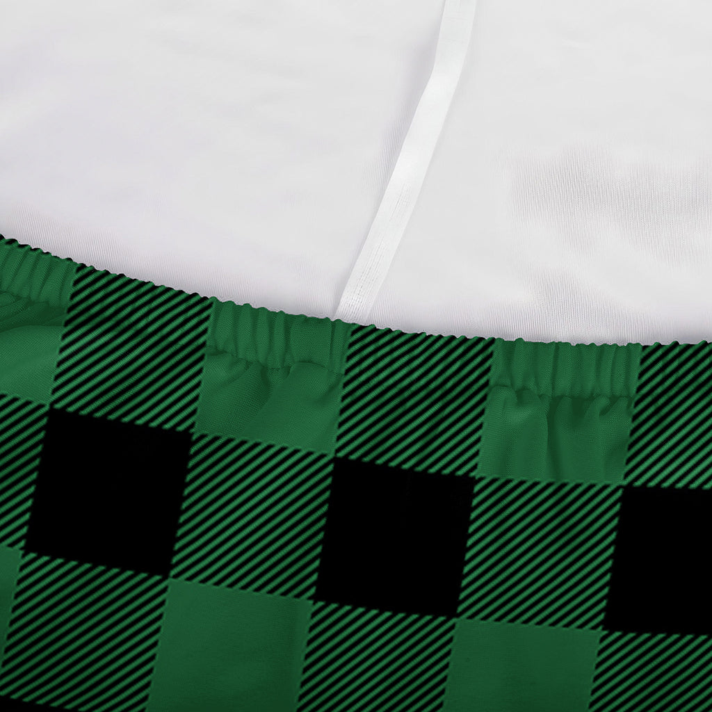 Green And Black Buffalo Check Print Sofa Cover