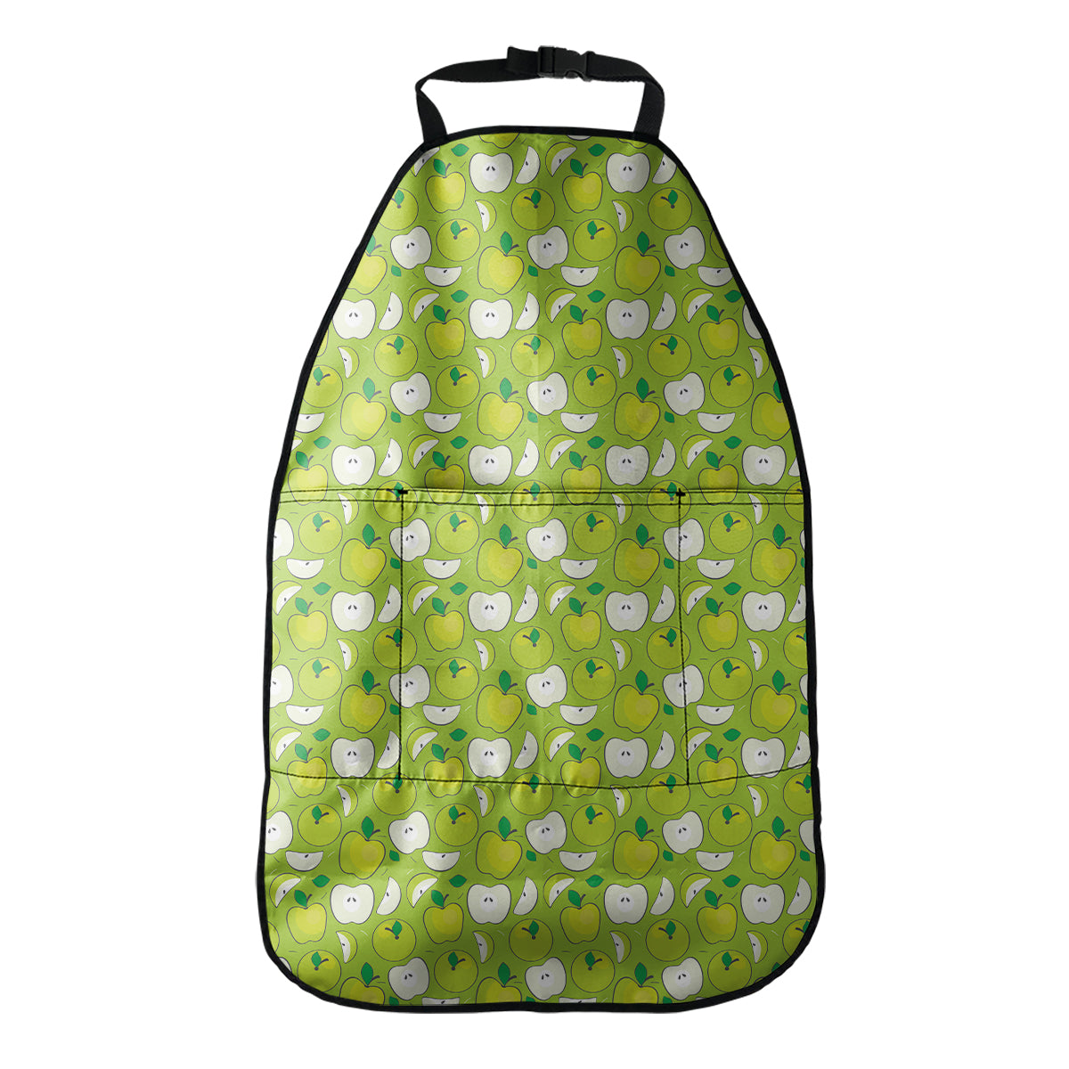 Green Apple Fruit Pattern Print Car Seat Organizers