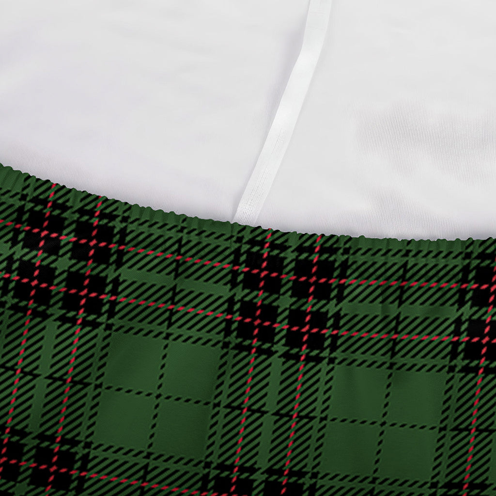 Green Black And Red Tartan Pattern Print Sofa Cover