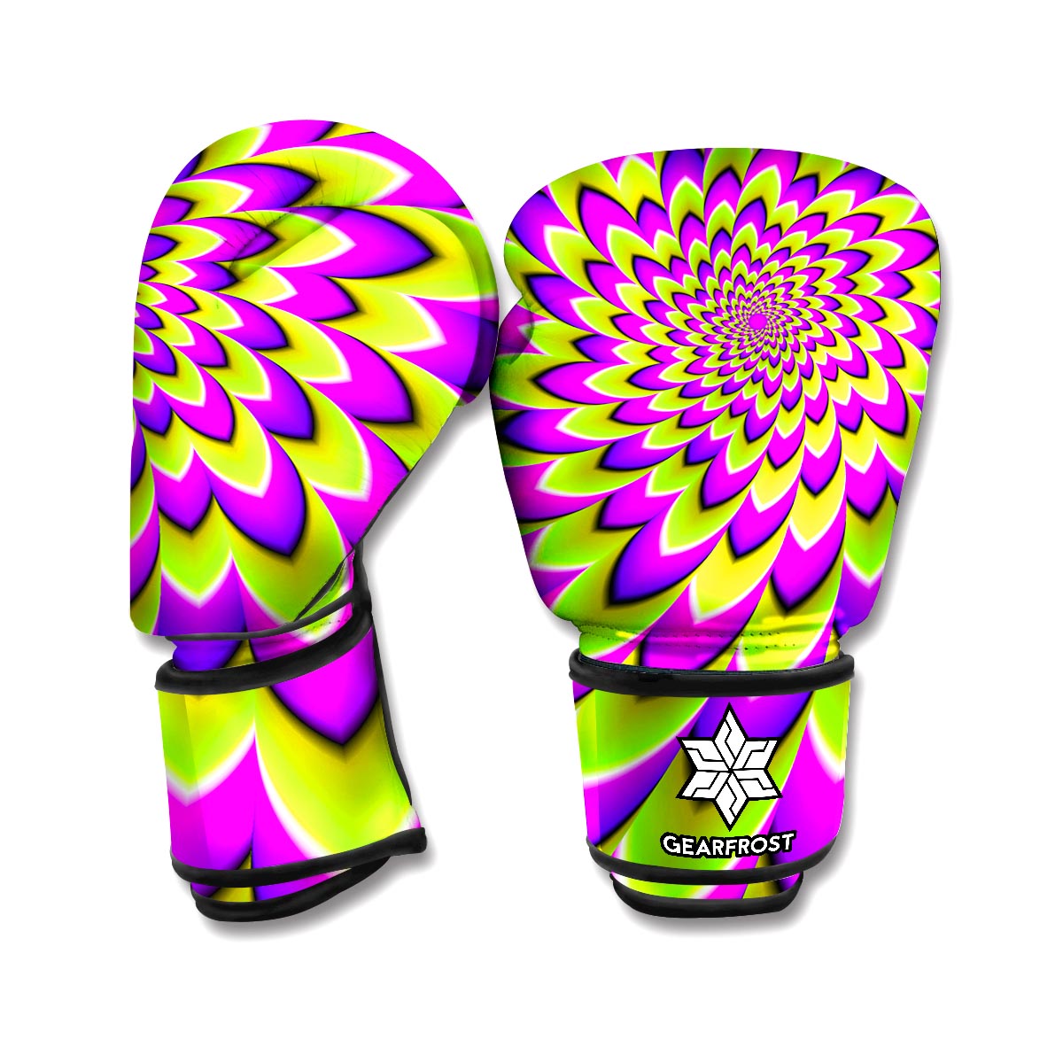 Green Expansion Moving Optical Illusion Boxing Gloves